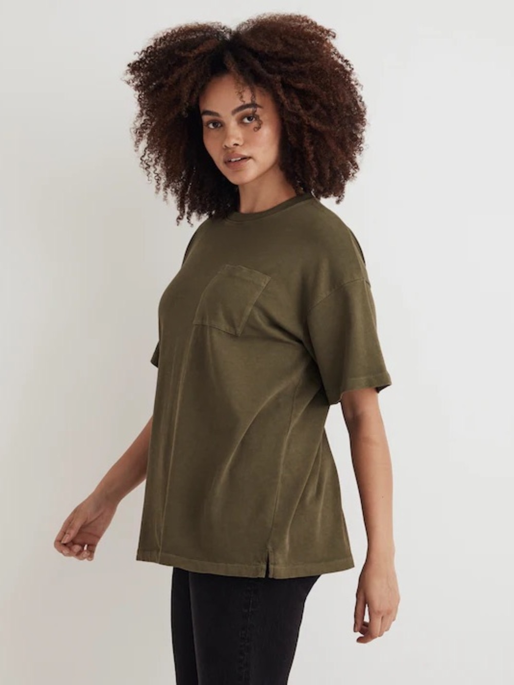 Madewell Olive Green Short Sleeve Pocket Tee